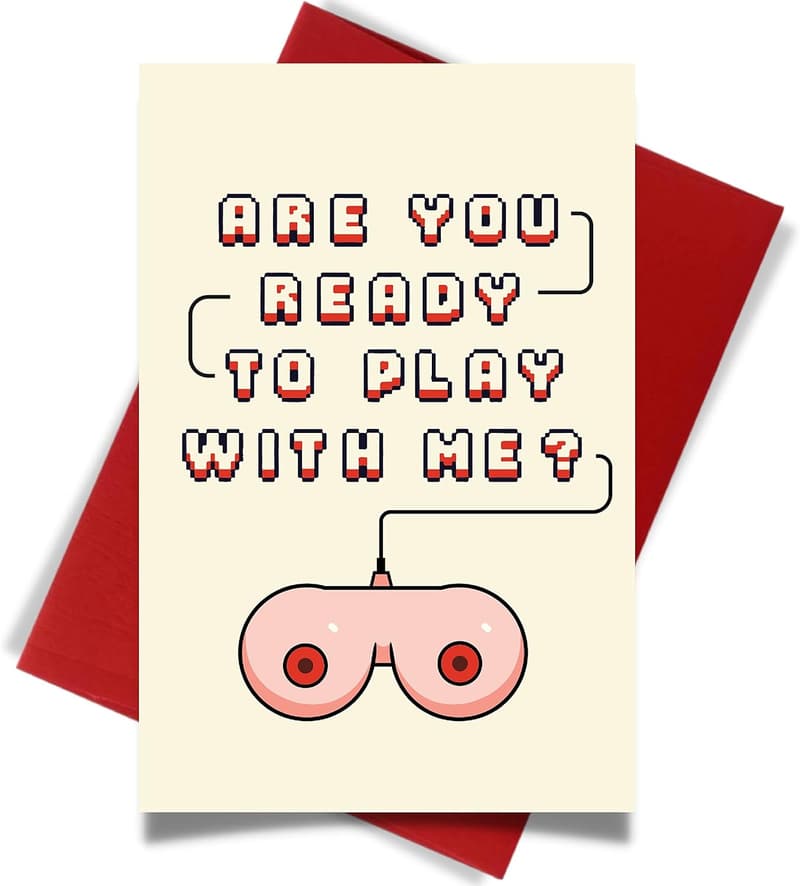 Funny Anniversary Card for Him with Envelope