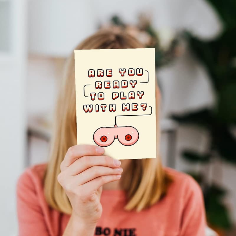 Funny Anniversary Card for Him with Envelope