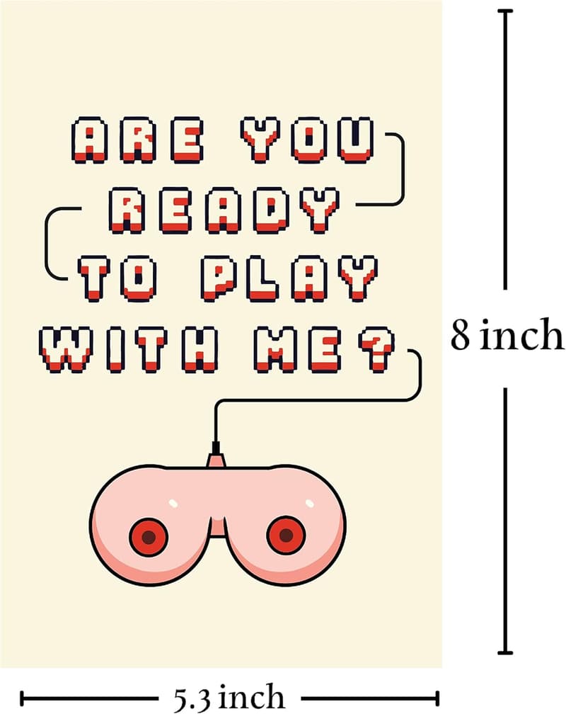 Funny Anniversary Card for Him with Envelope