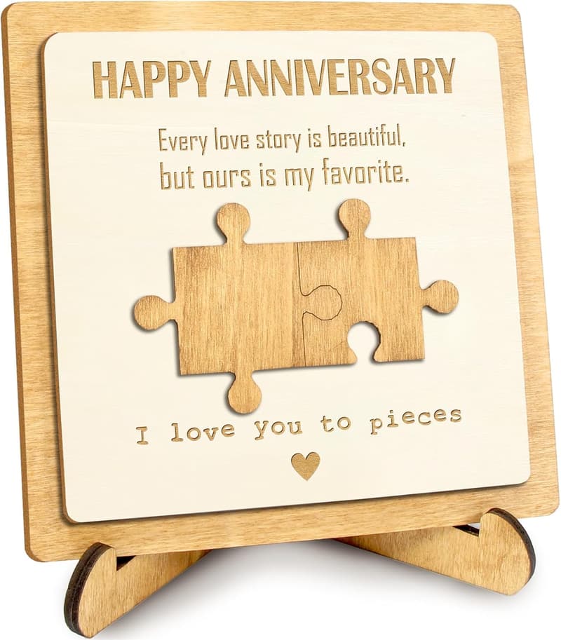 Valentine's Day Desk Plaque for Couples - 