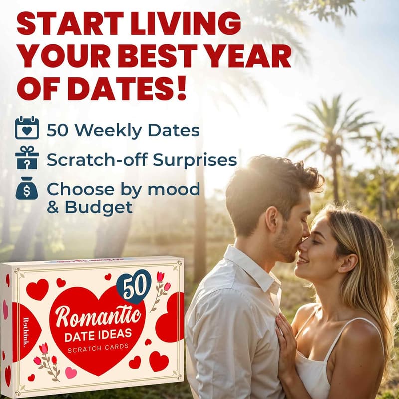Date Night Ideas: 50 Scratch-Off Romantic Adventure Cards for Couples