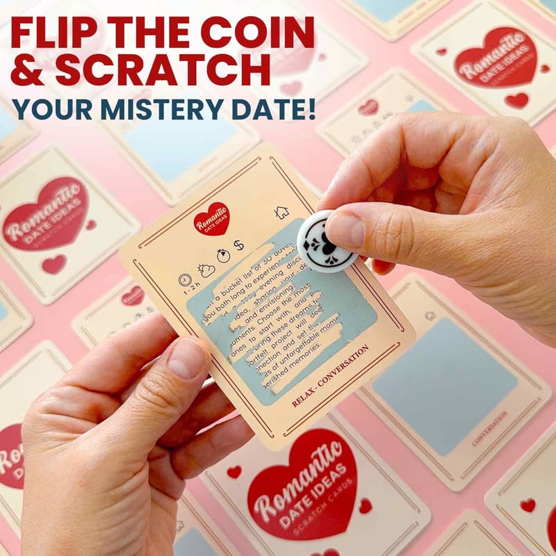 Date Night Ideas: 50 Scratch-Off Romantic Adventure Cards for Couples