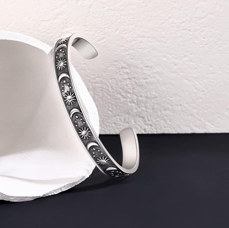 Personalized Stainless Steel Inspirational Bracelets for Women