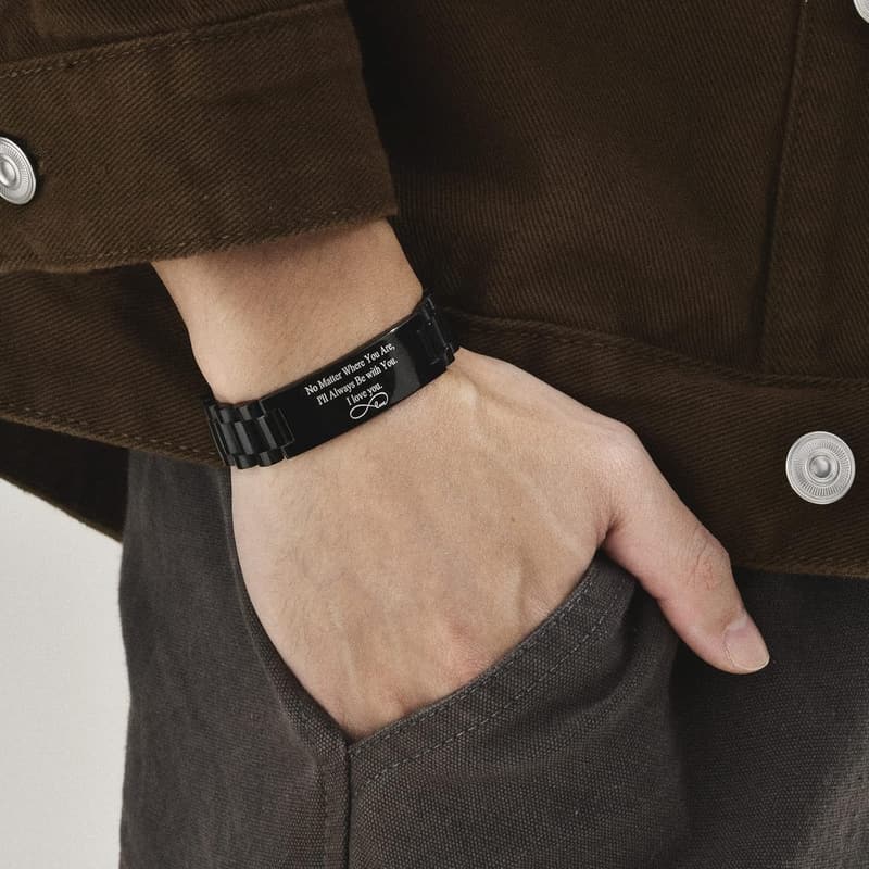 Personalized Stainless Steel Watch Band for Men