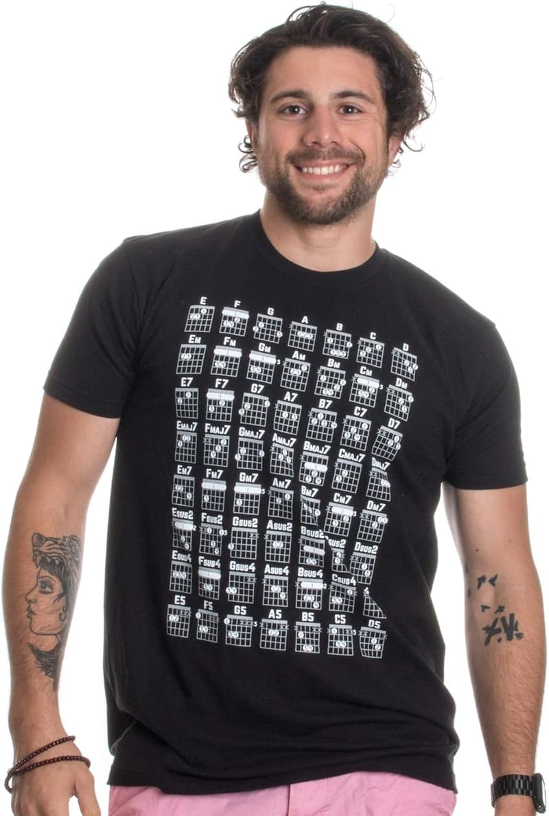 Guitarist Music T-Shirt for Men & Women - Acoustic & Electric