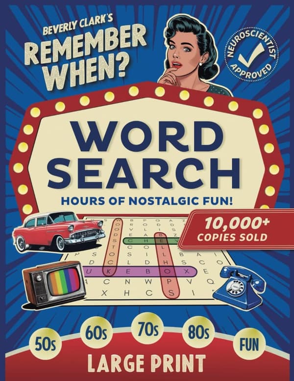 Nostalgic Word Search Puzzles for Adults & Seniors