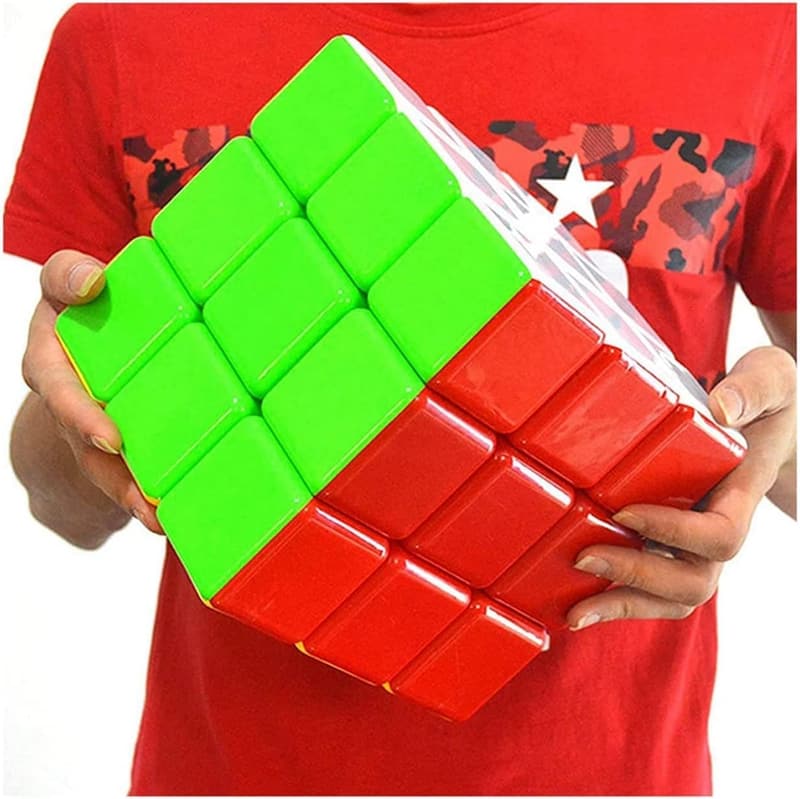 3D Sensory Puzzle - Giant 18CM Speed Cube Toy Gift for Kids & Adults