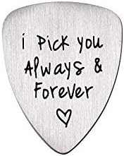 Musician's Birthday Guitar Pick Jewelry for Him