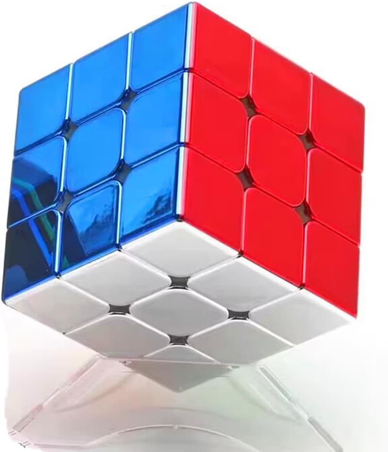 ShengShou Metallic 3x3 Speed Cube - Stickerless Reflective Design