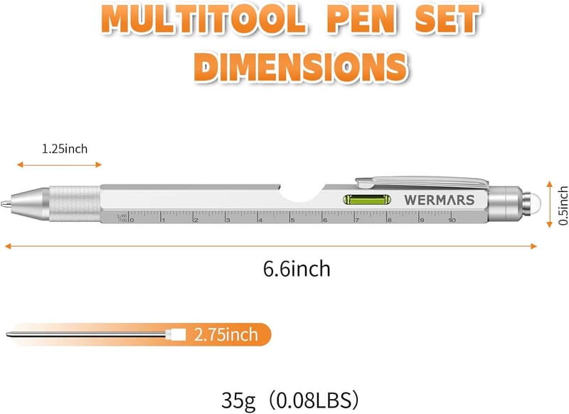 9-in-1 Multitool Pen - Christmas Gift for Dad & Men