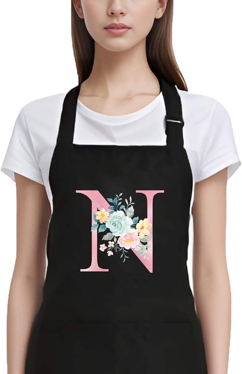 Cute Personalized Aprons with Pockets for Mom's Birthday