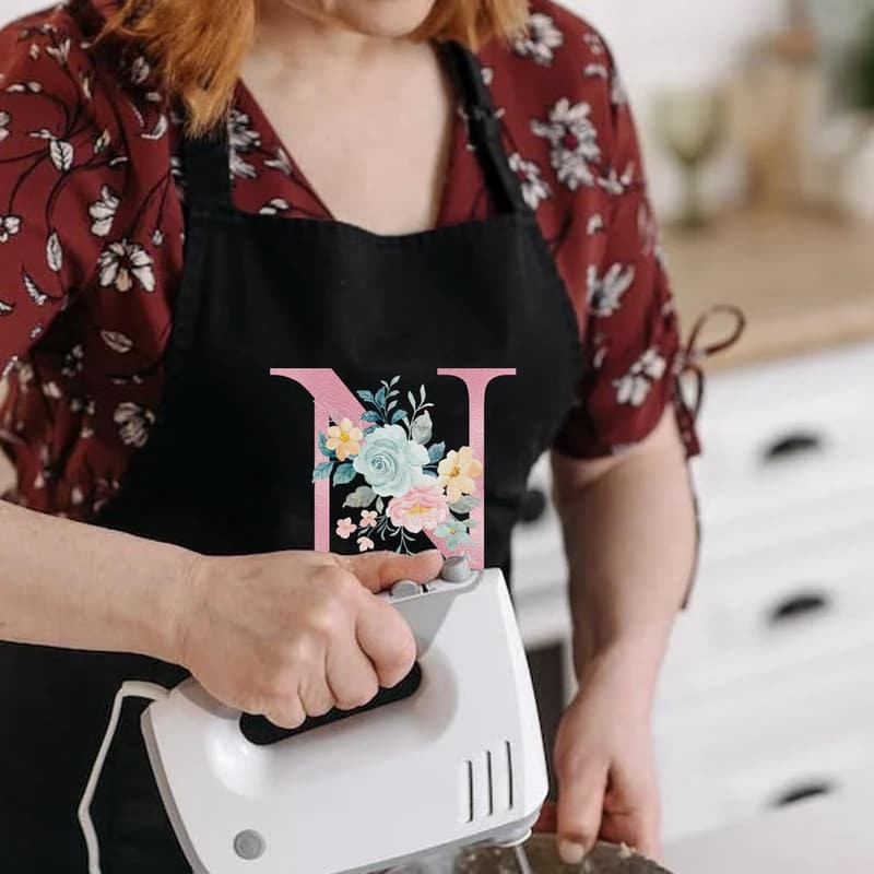 Cute Personalized Aprons with Pockets for Mom's Birthday