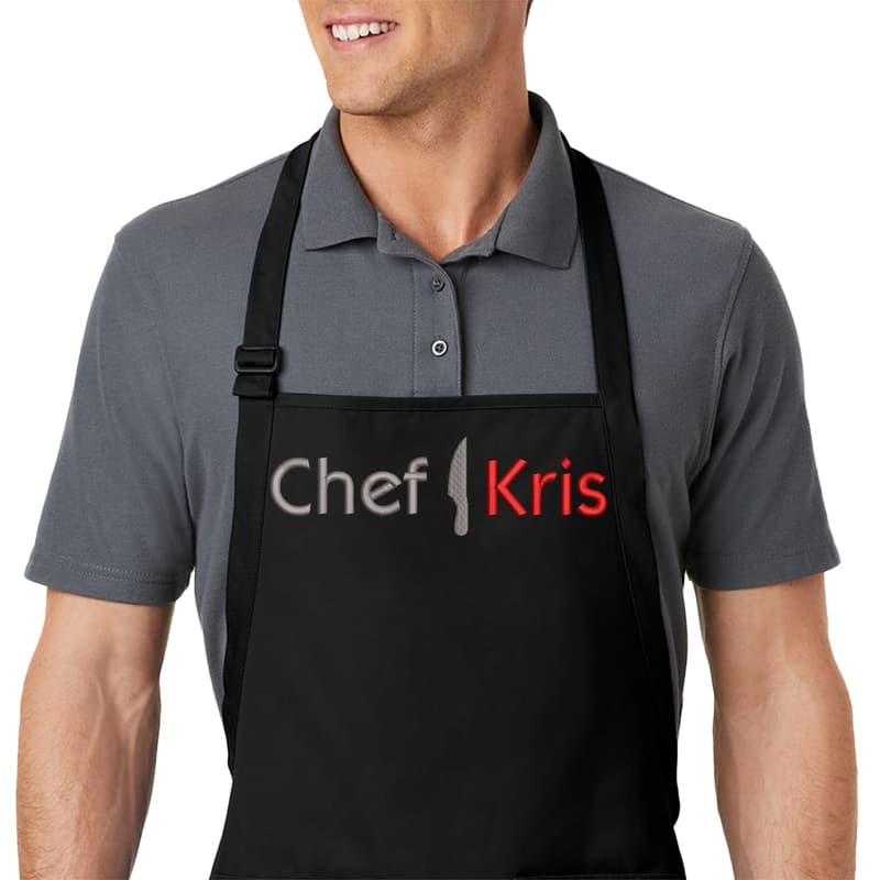 Personalized Embroidered Chef Apron - Premium Quality Gift for Adults