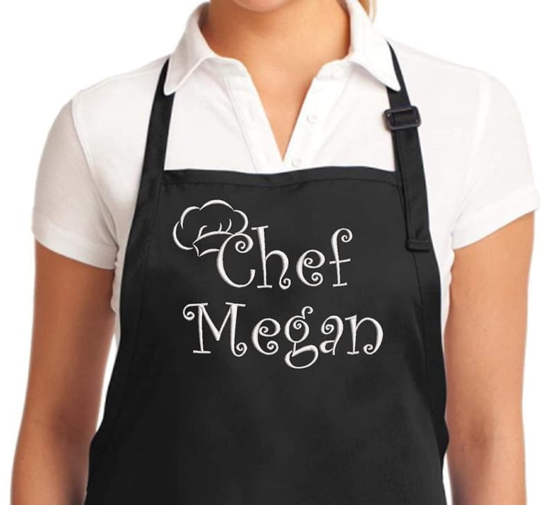 Personalized Embroidered Chef Apron for Men & Women