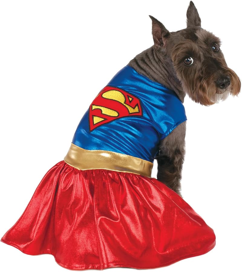 Supergirl Pet Costume, Medium Size, DC Comics