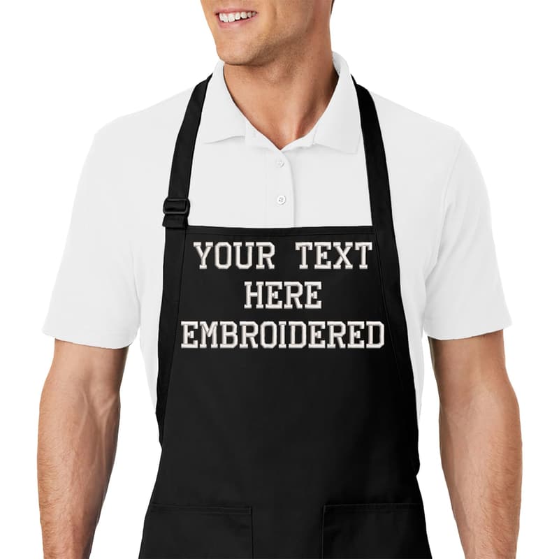 Customized Chef Apron for Men and Women - Adjustable with Pockets