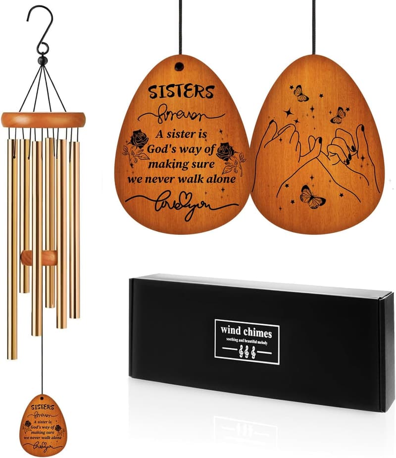 Friendship Wind Chimes - Perfect Gift for Sister or Bestie