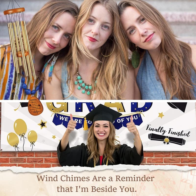 Friendship Wind Chimes - Perfect Gift for Sister or Bestie