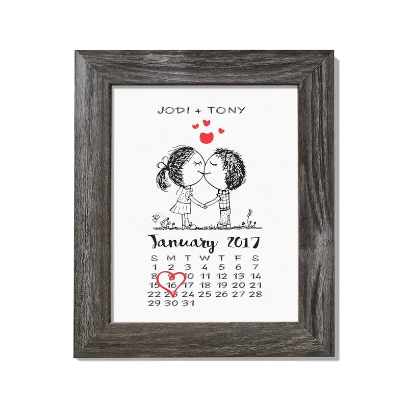 1st Anniversary Personalized Paper Gift
