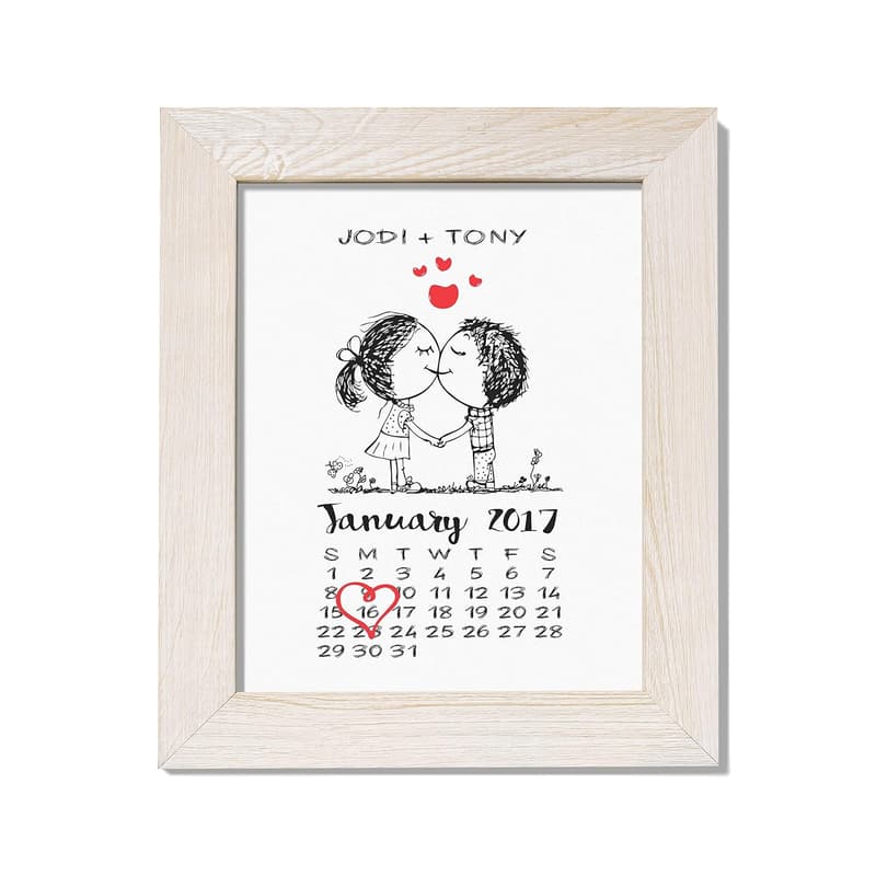 1st Anniversary Personalized Paper Gift