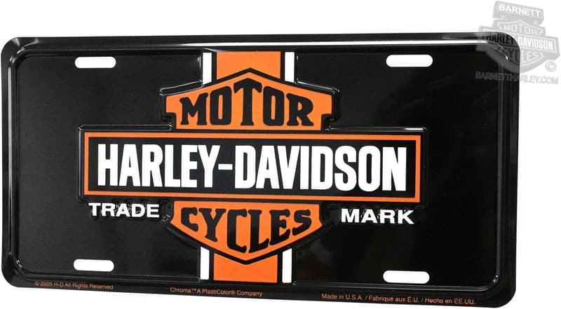 Harley Davidson Vintage Classic Logo License Plate