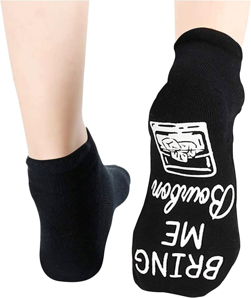 Novelty Bourbon Drink Socks for Men and Women