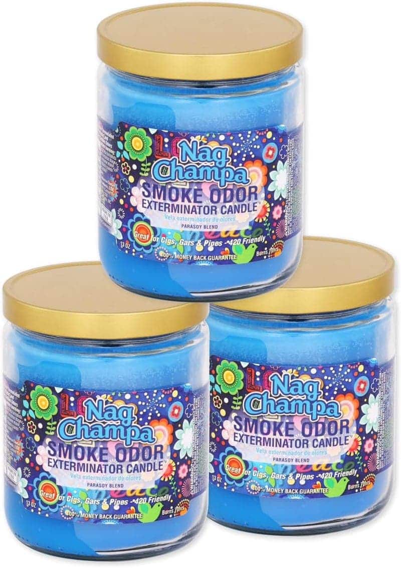 Smoke Odor Eliminator Jar Candle, Nag Champa Scent, 13 oz