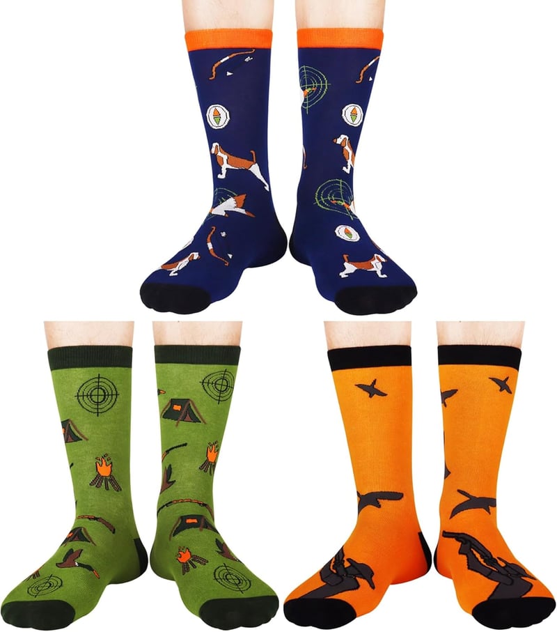 Men's Funny Dress Socks – Gift for Dad or Grandpa