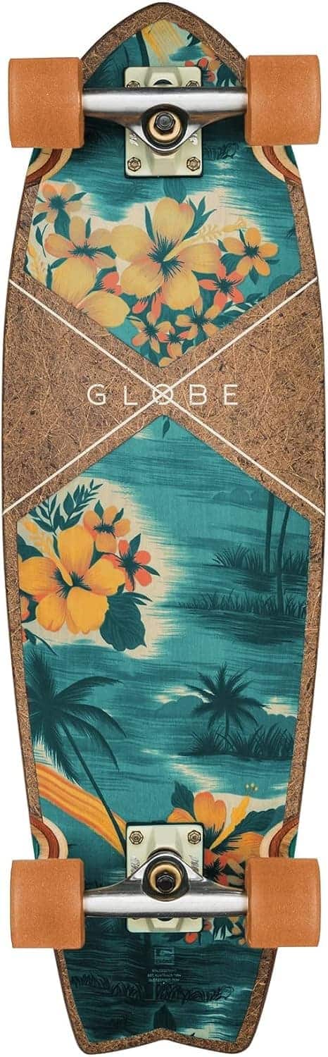 Globe Sun City Cruiser Skateboard, Coconut/Hawaiian 30