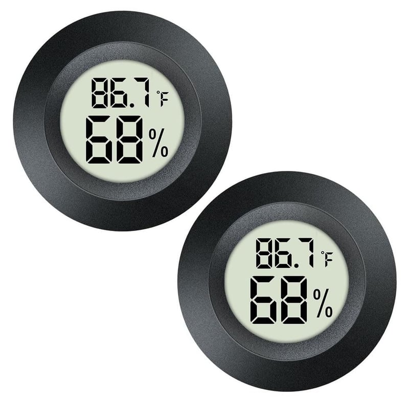 Mini Digital Hygrometer Thermometer 2-Pack