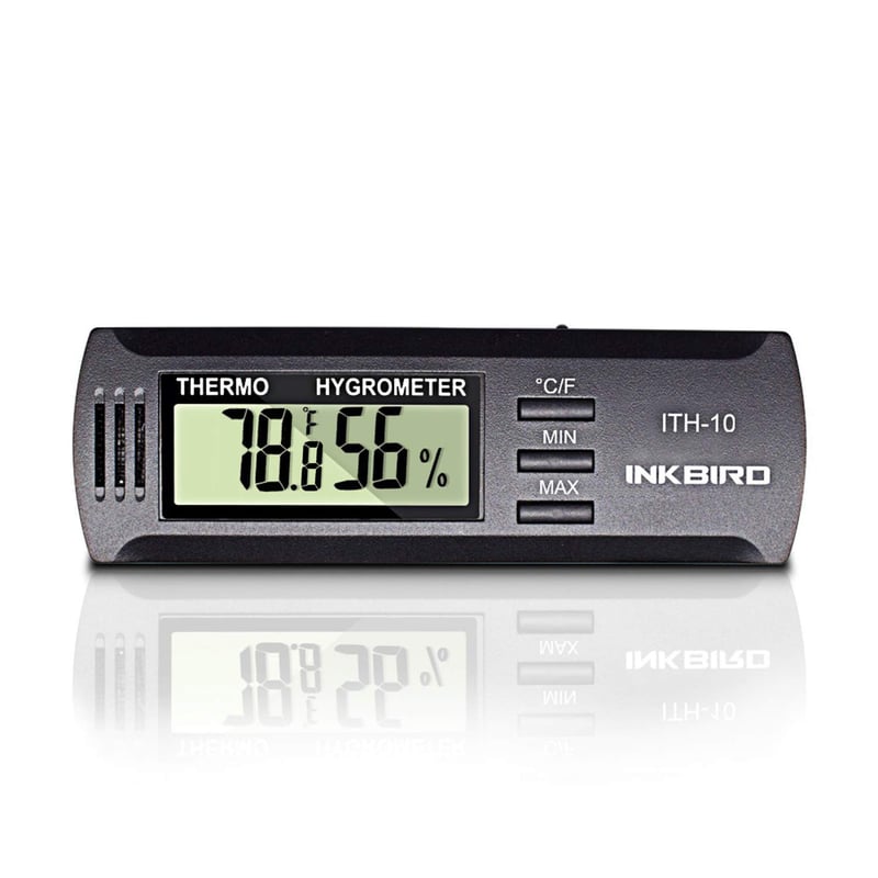 Digital Thermometer & Hygrometer for Instruments