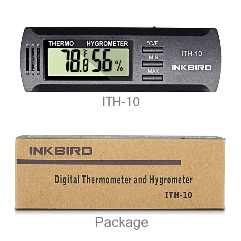 Digital Thermometer & Hygrometer for Instruments