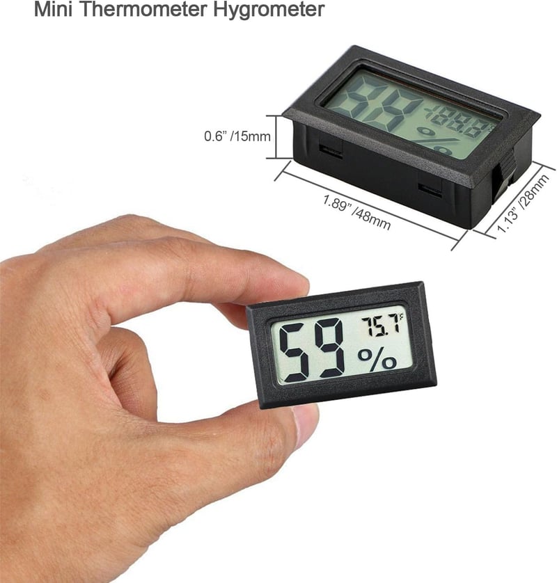 Mini Digital Thermometer Hygrometer Pack