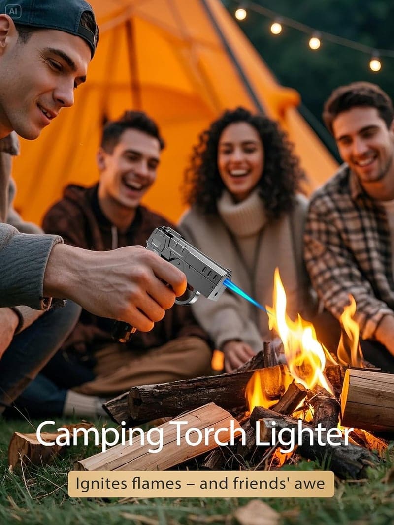 Camping Windproof Butane Torch Lighter for Men