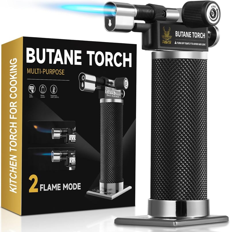 Refillable Dual Flame Kitchen Torch