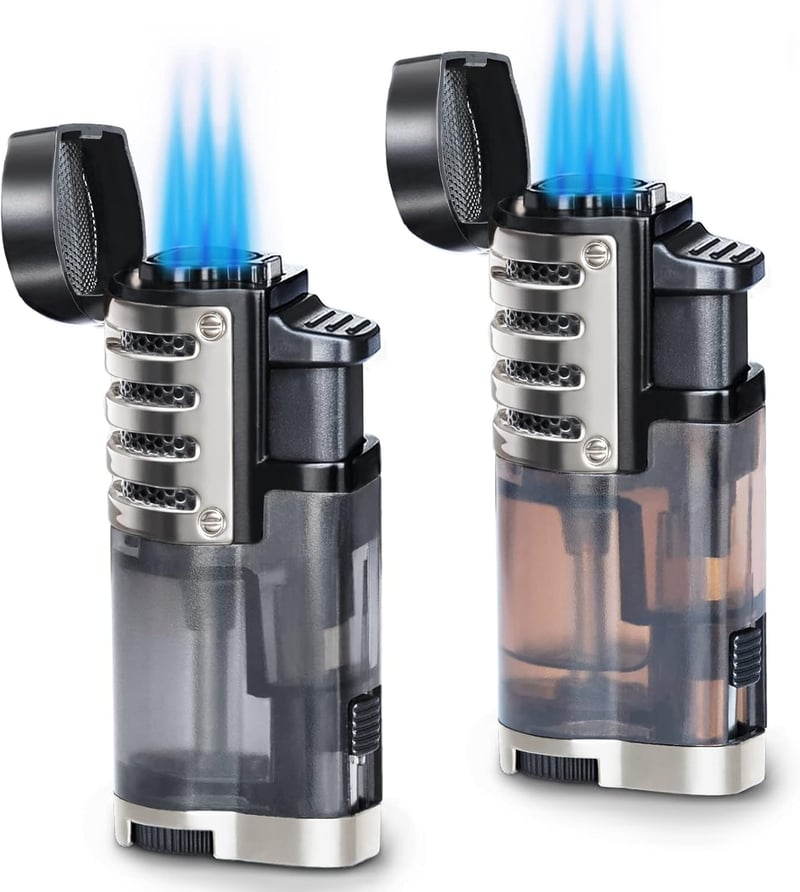 Christmas Triple Jet Flame Torch Lighter Set