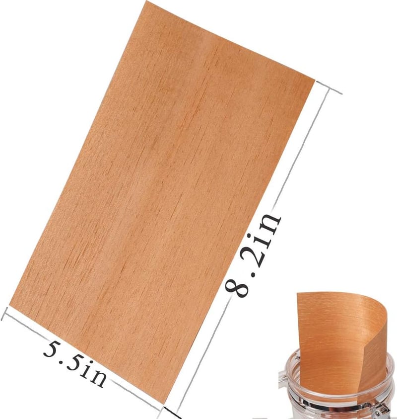 Cigar Humidor Cedar Veneer Set (5 Pack)