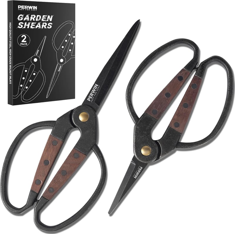 Garden Bonsai Shears with Walnut Wide Handles