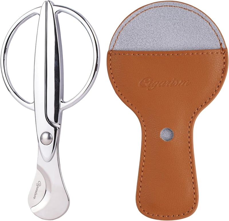 Cigar Cutter with Case, 4116 Stainless Steel