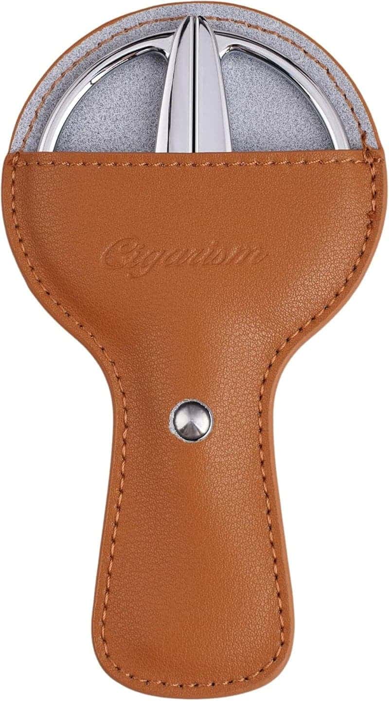 Cigar Cutter with Case, 4116 Stainless Steel