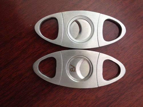 Cigar Cutter Stainless Steel Double Blade with Pouch