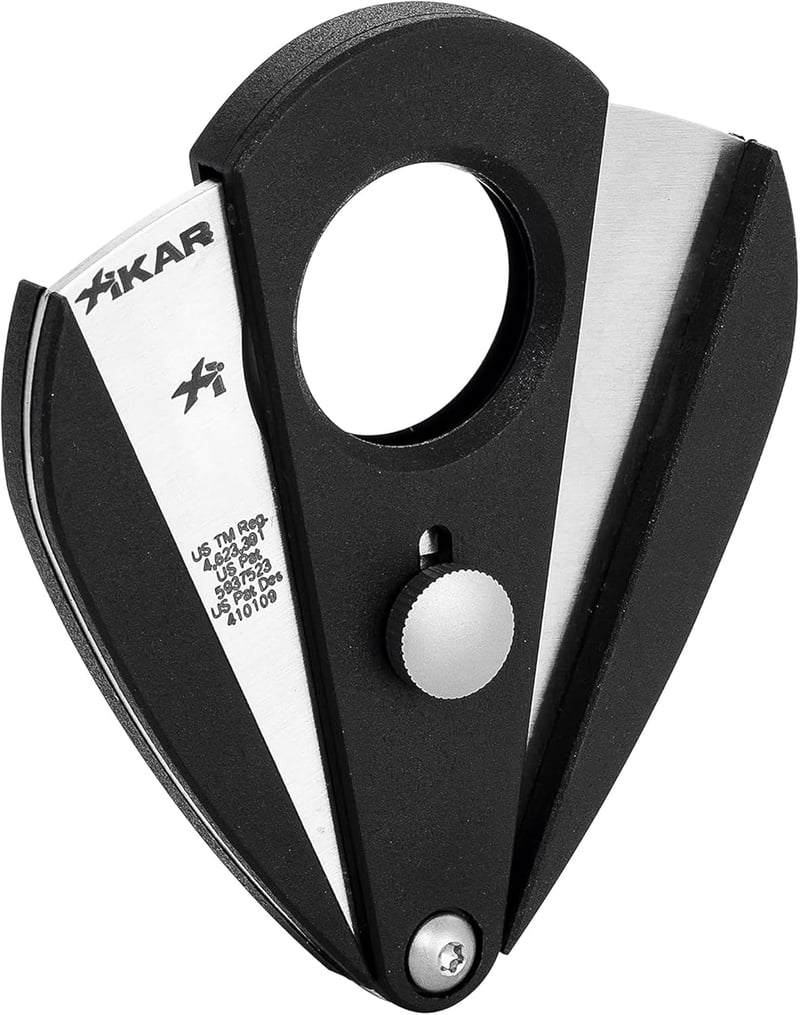 Cigar Cutter with 440 Steel Blades & Noir Finish