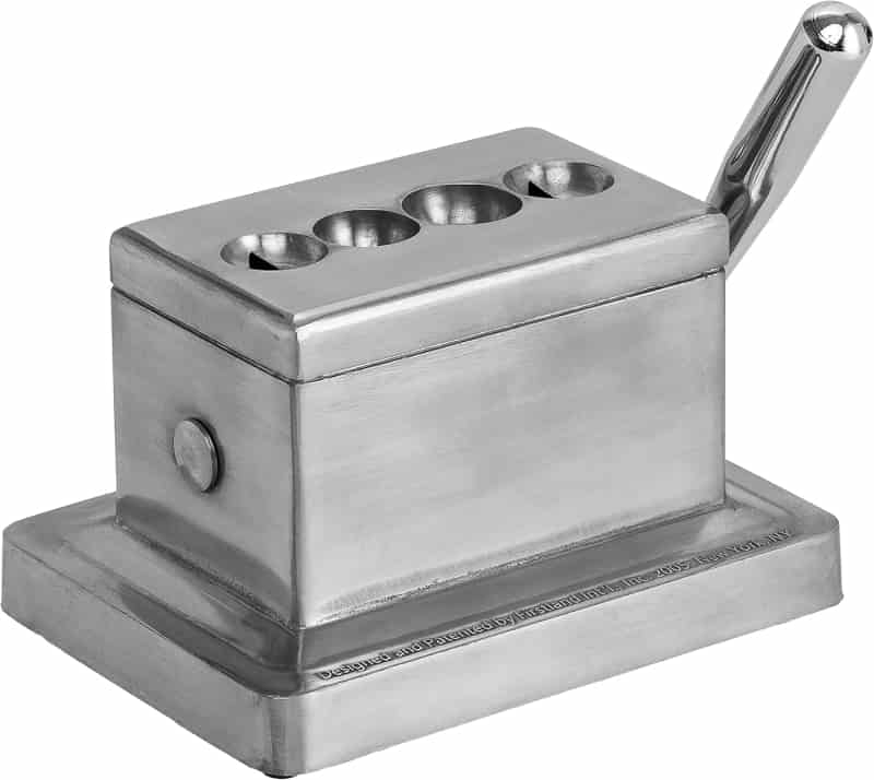Cigar Cutter Quad Table, Brushed Finish, Model 9305