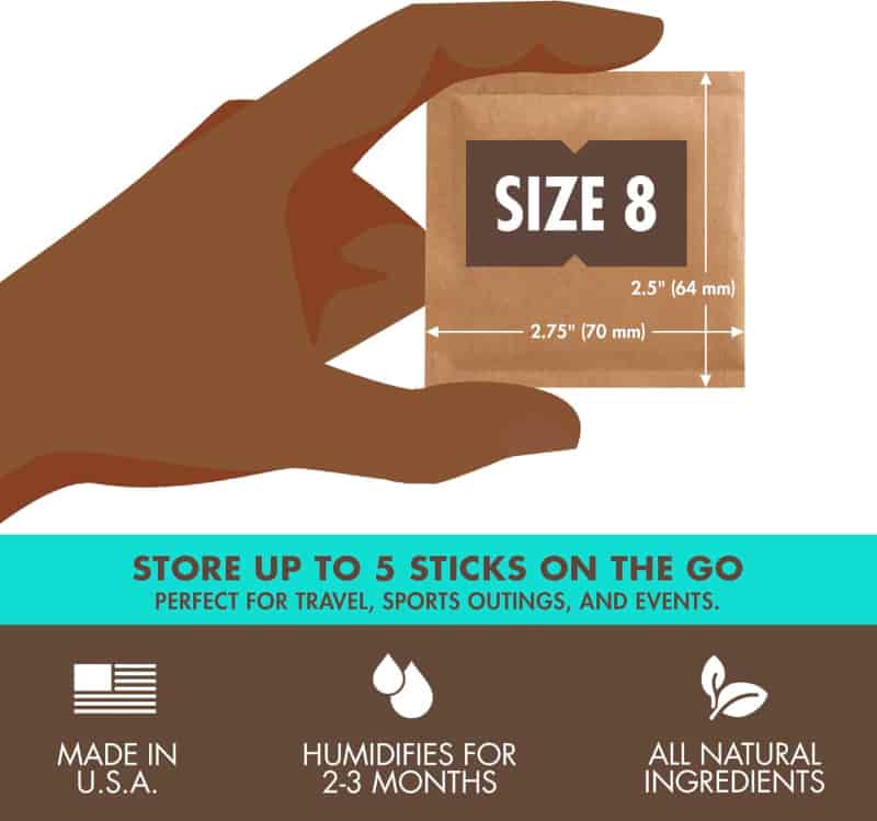 Humidity Control Packs - 75% Rate, Size 8, 10-Pack