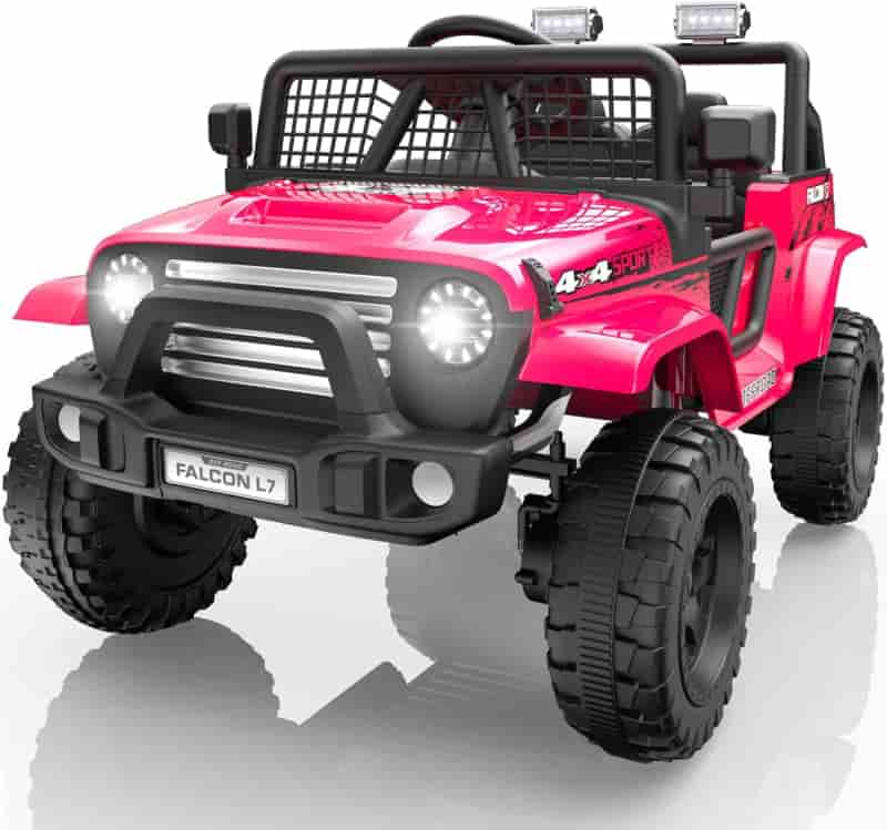 Xmas Ride-On Car for Kids - LED, Remote, Multimedia