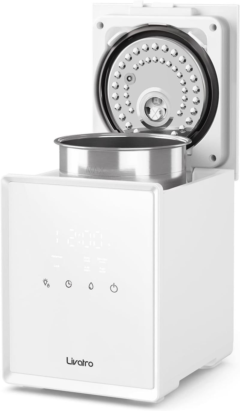 Warm Mist Humidifier, Stainless Steel, Sleep Mode
