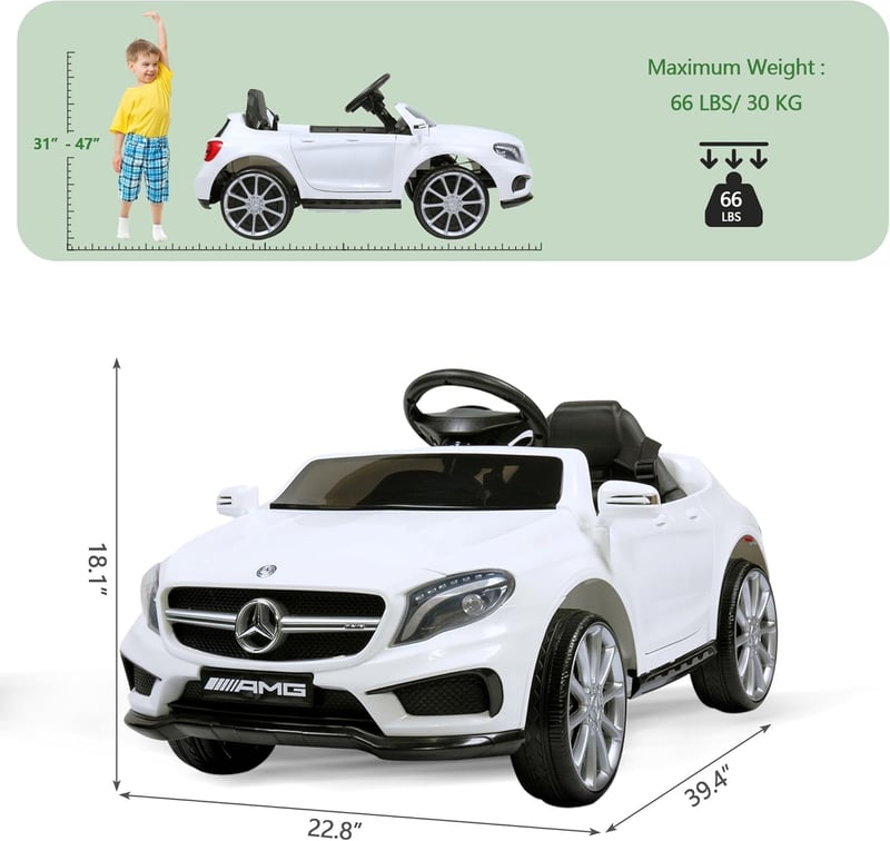 Mercedes Benz Kids Electric Car with Remote Control
