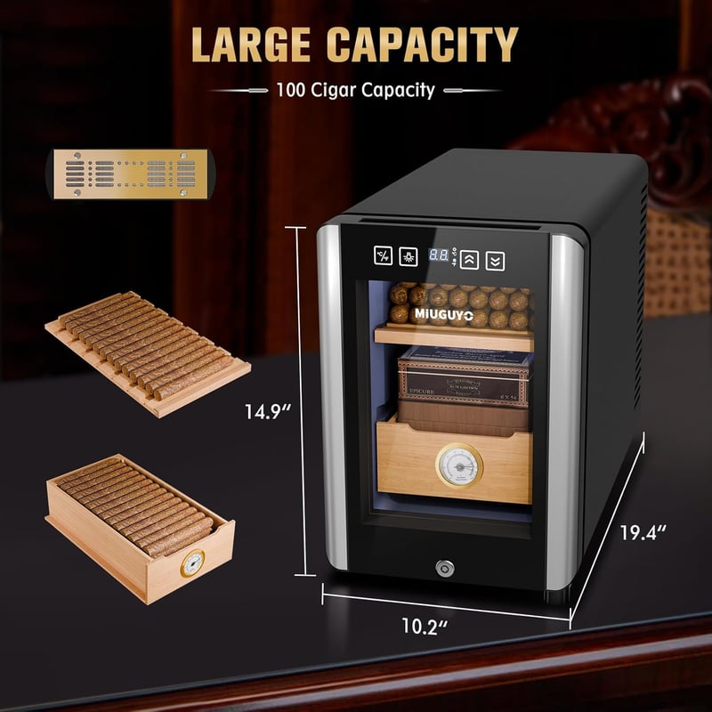 Electric Cigar Humidor 16L with Spanish Cedar