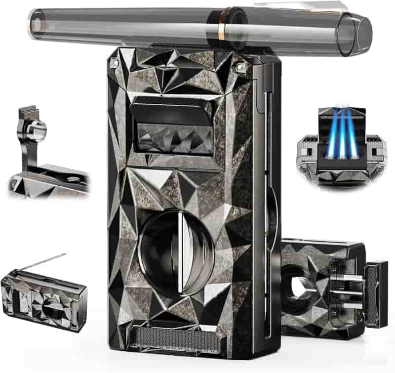 Multifunctional Triple Flame Torch Lighter for Men