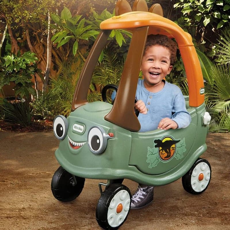 T-Rex Cozy Coupe Dinosaur Ride-On Car for Kids